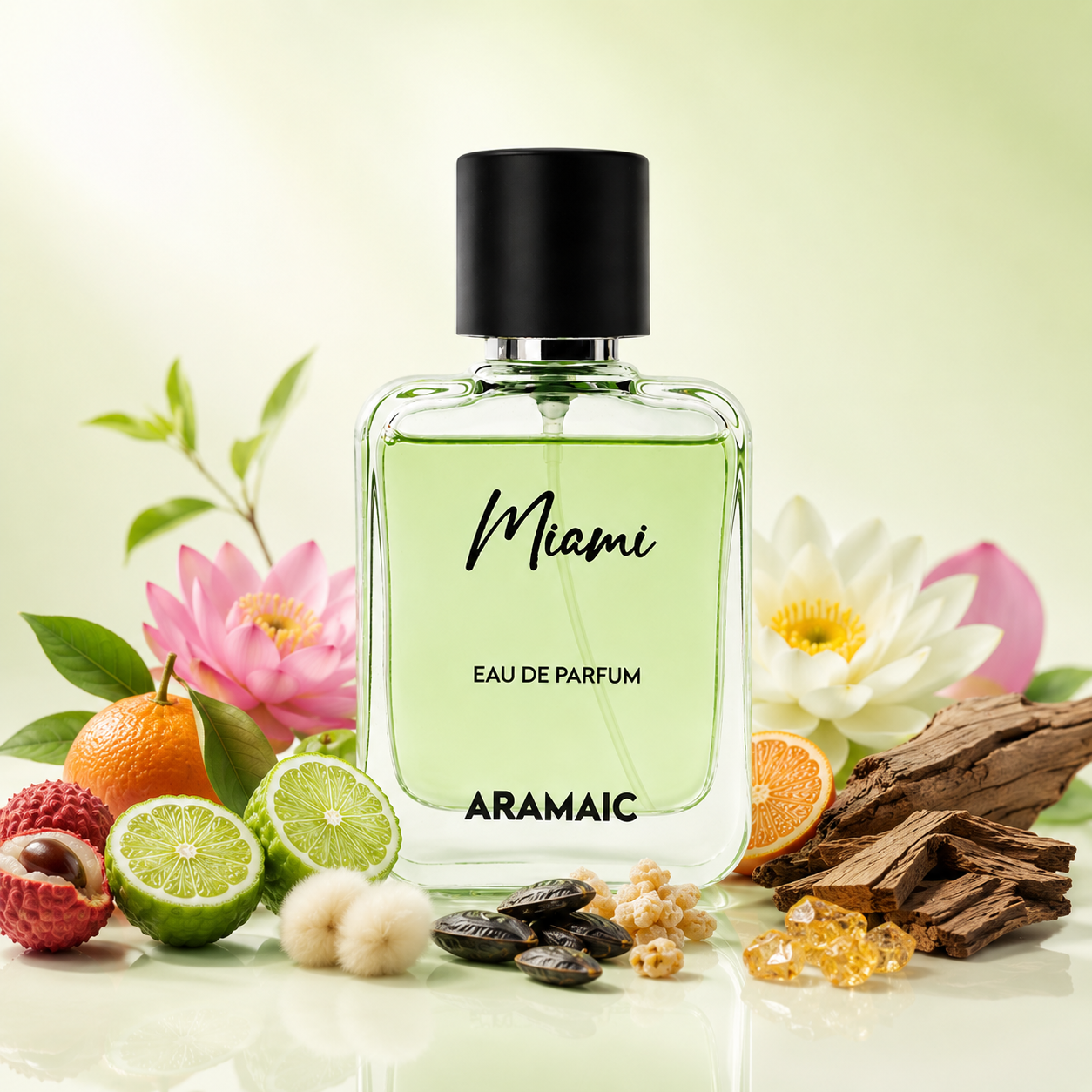 Aramaic Miami Eau De Parfum 50 ML for Men | Fresh Aquatic Summer Fragrance