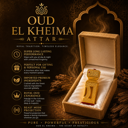 Oud El Kheima Premium Royal Oud Attar – 3ML | Long Lasting Luxury Perfume Oil