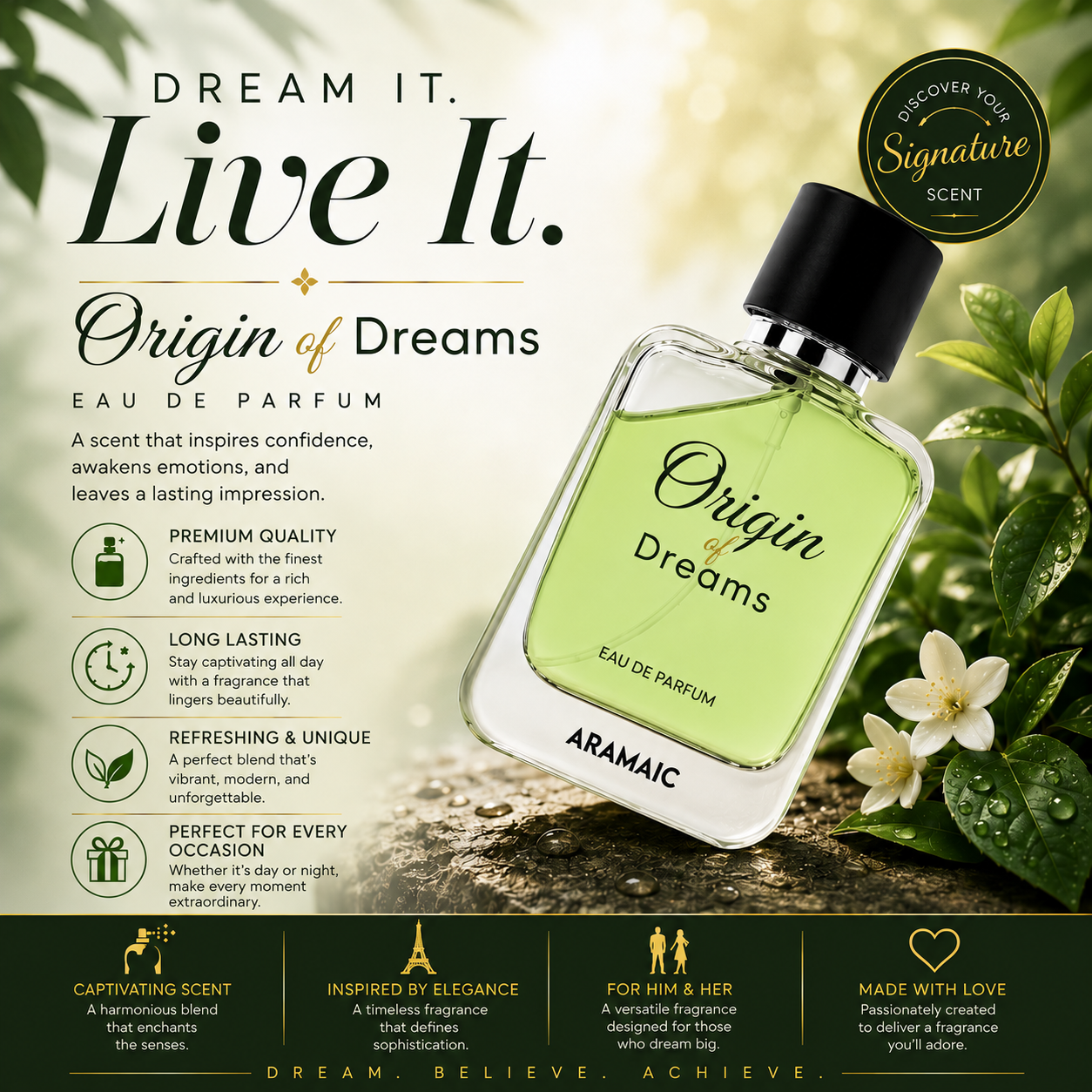 ORIGIN OF DREAMS | PREMIUM PERFUME | EDP | 50 ML