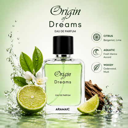Aramaic Fresh Aquatic Collection Combo Pack | Champion, Azraq & Origin of Dreams | 3 x 50 ml Eau De Parfum