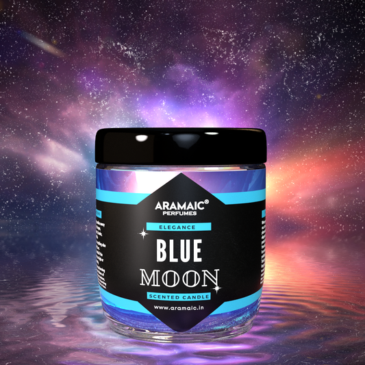 BLUE MOON | SCENTED CANDLE | GLASS JAR | 280 GM